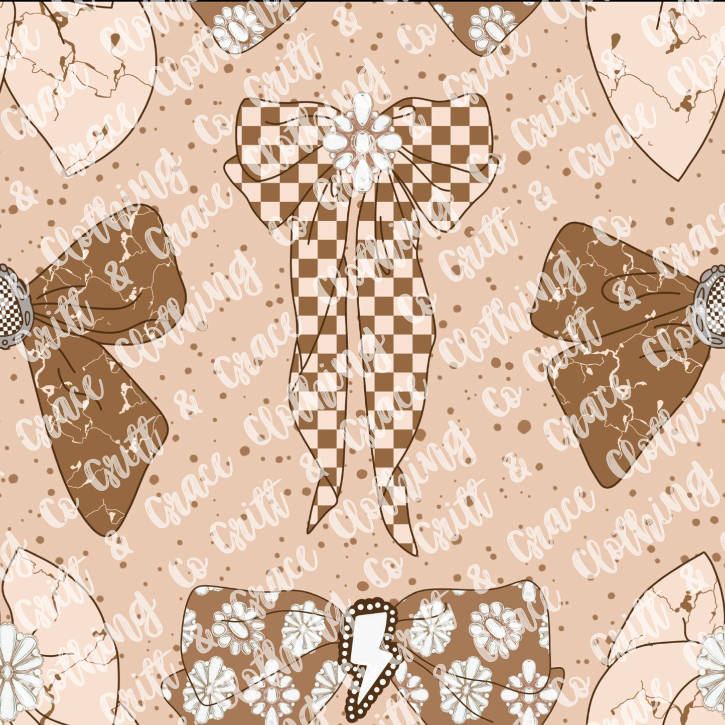 Brown Western Bows (Preorder)
